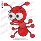 Little Red Ant Embroidery Design